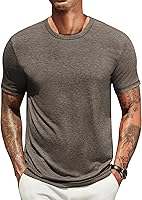 COOFANDY Men's Short Sleeve Crew Neck T-Shirts - Soft Lightweight Breathable Casual Summer Tees