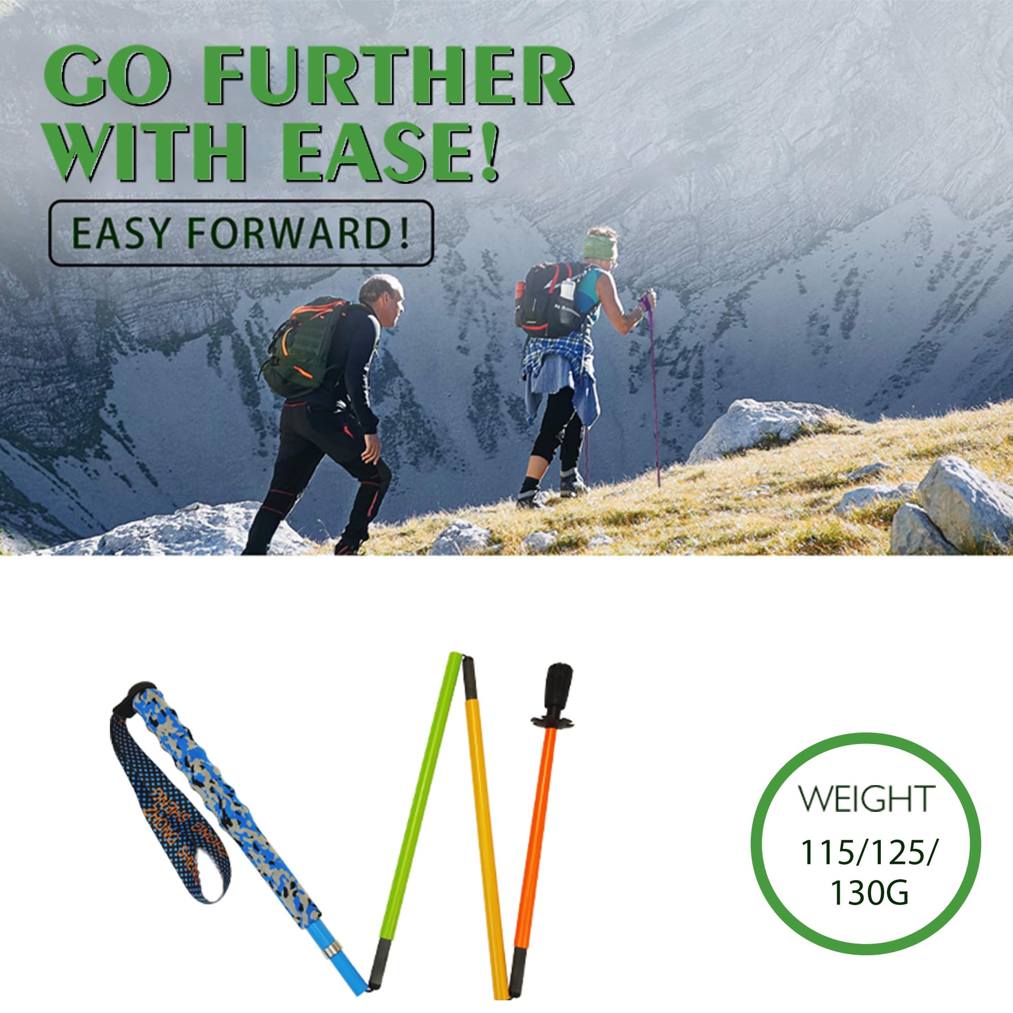 O Kijki trekkingowe [ultralekkie 110G] Węglowe kijki alpinistyczne 5 sekcji, zestaw 2110 cm, sprzęt turystyczny, czapka odprowadzająca wilgoć, z torbą do przechowywania, uniseks