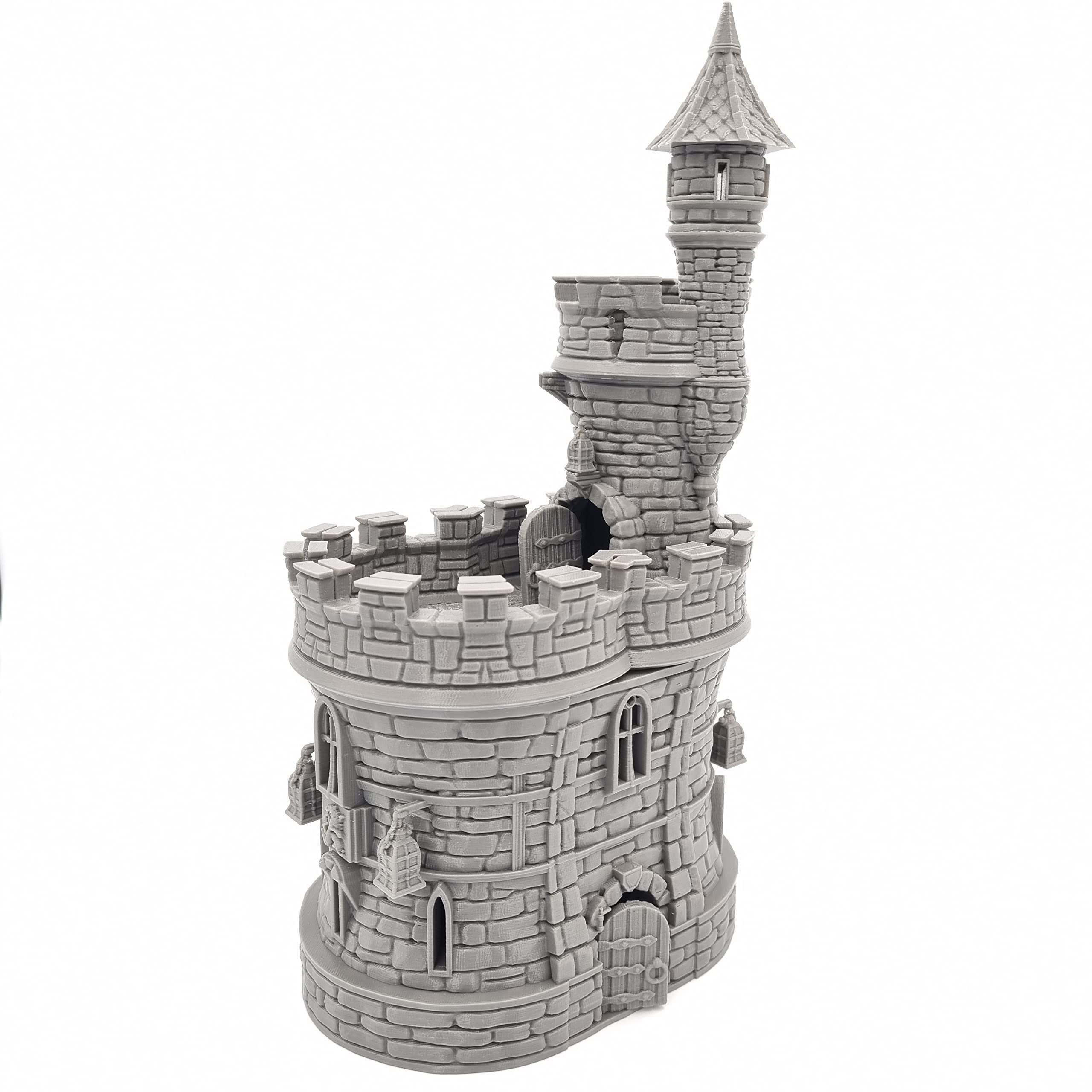 QP3D - Barbican Gate Castle - Fantasy Building Terrain Scenery per tavolo e giochi di ruolo in miniatura 28-32 mm Wargame Puntelli DnD D & D, 3D