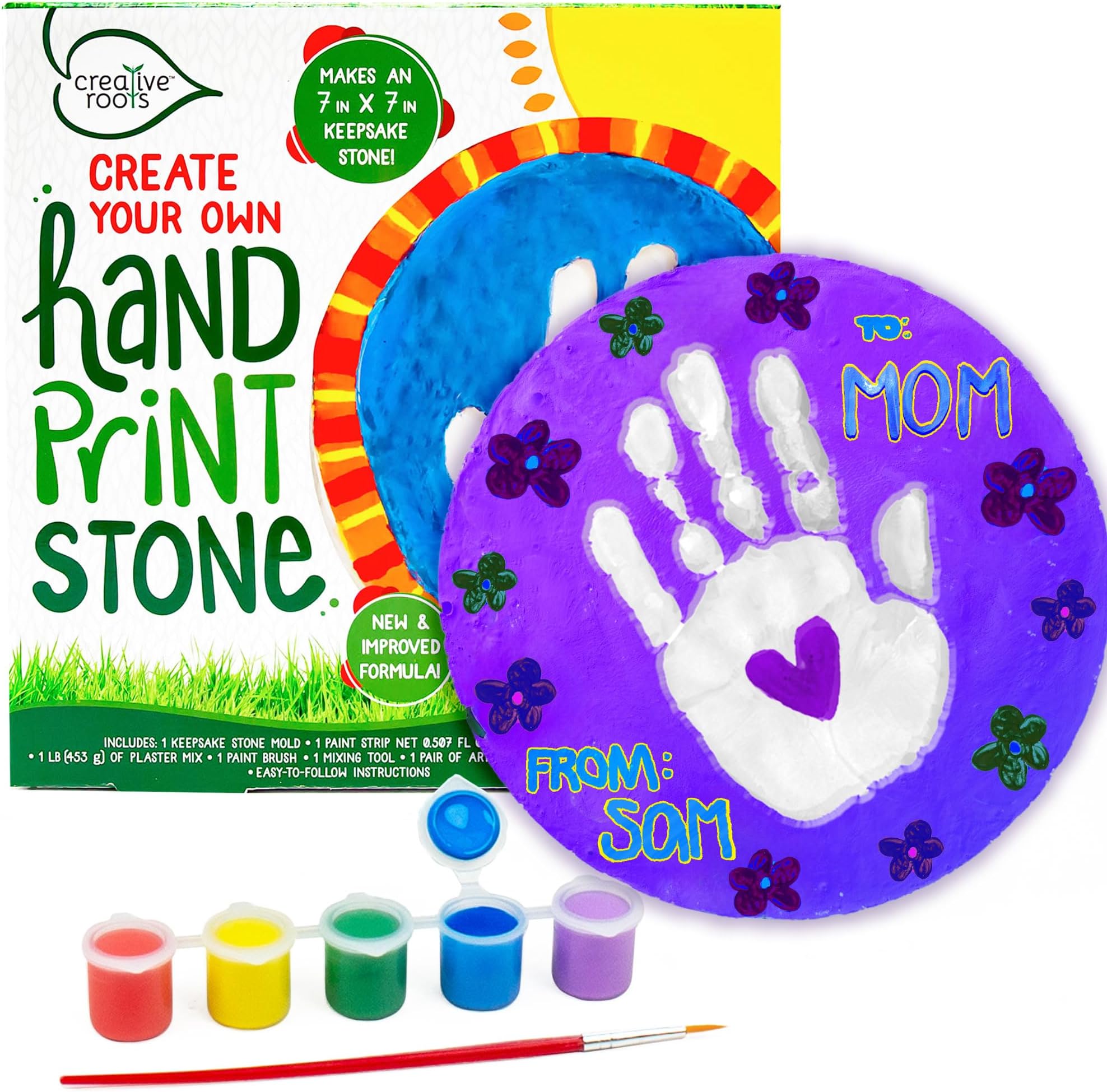 Creative Roots Create Your Own Handprint Stone by Horizon Group USA