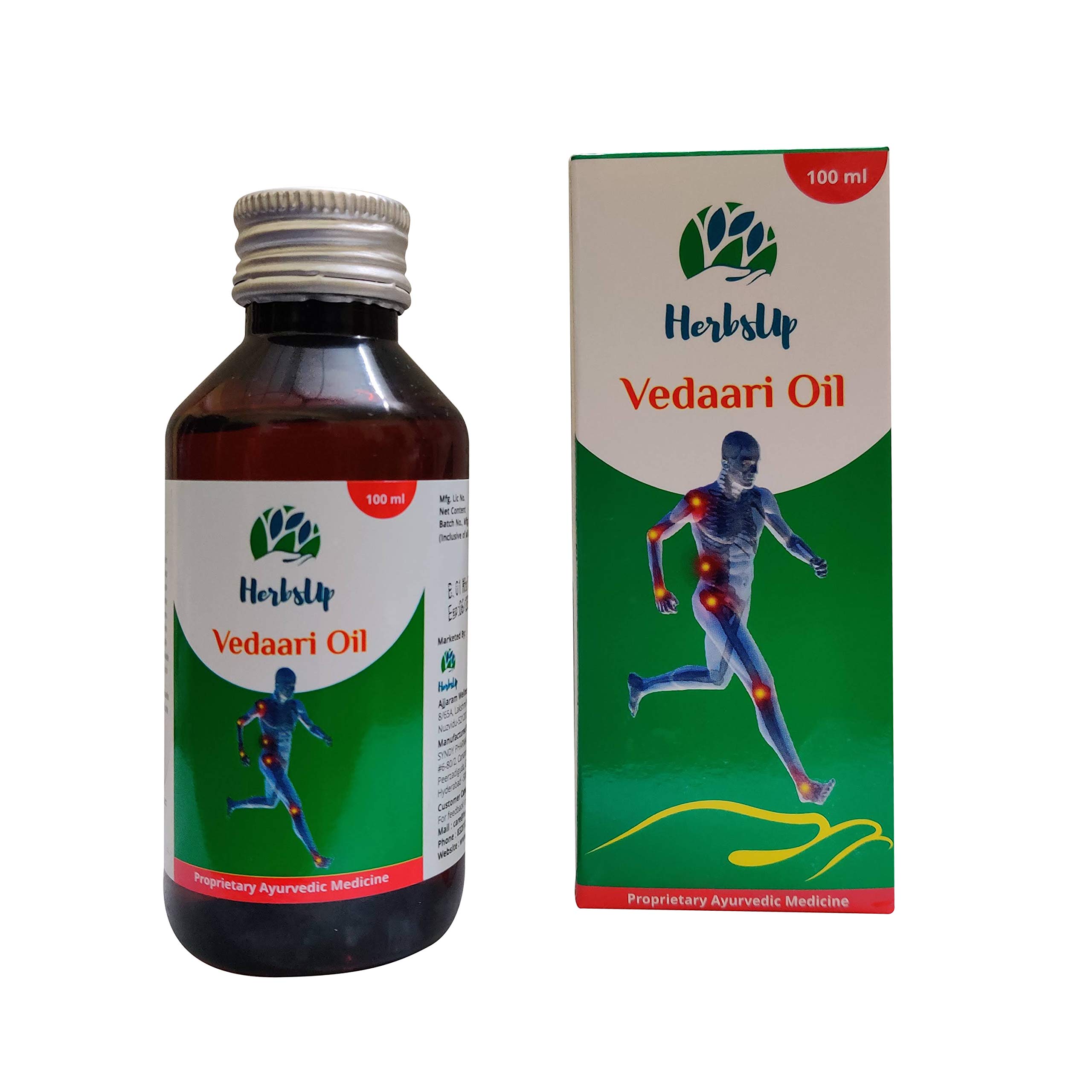 HerbsUp Vedaari Pain Relief Oil for pains due to Vata and other joint pains (3 X 100ml) (B08NK767TW) Amazon Price History, Amazon Price Tracker