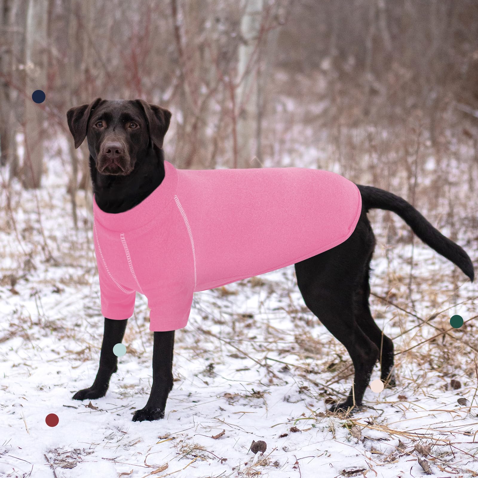 IECOii Maglione per cani di taglia grande, XXXXL, per cani di taglia XL, per cani di taglia XL, per cani di taglia XL, per cani di Natale, doberman, alano, rosa, 4XL