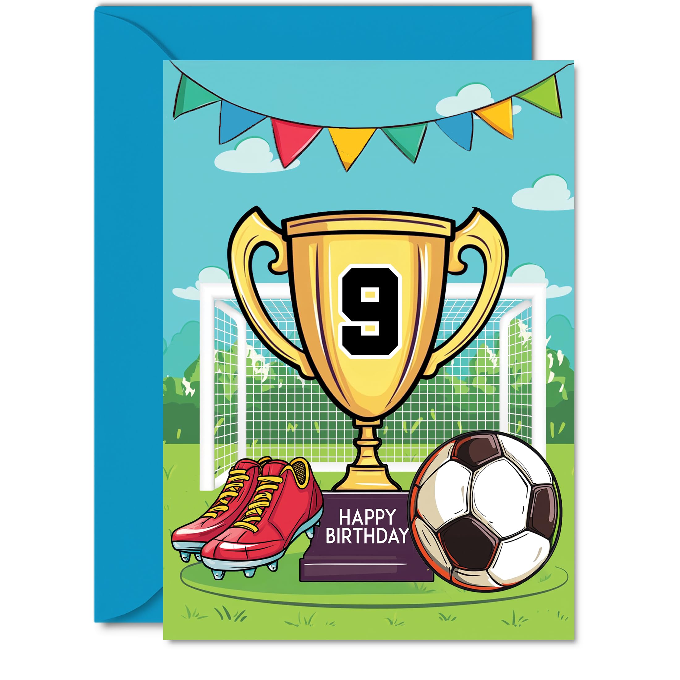 9th Birthday Card Boy, Champions Winners Trophy