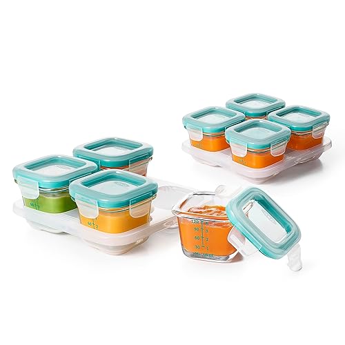 OXO Tot Juego de bloques de cristal para bebés de 8