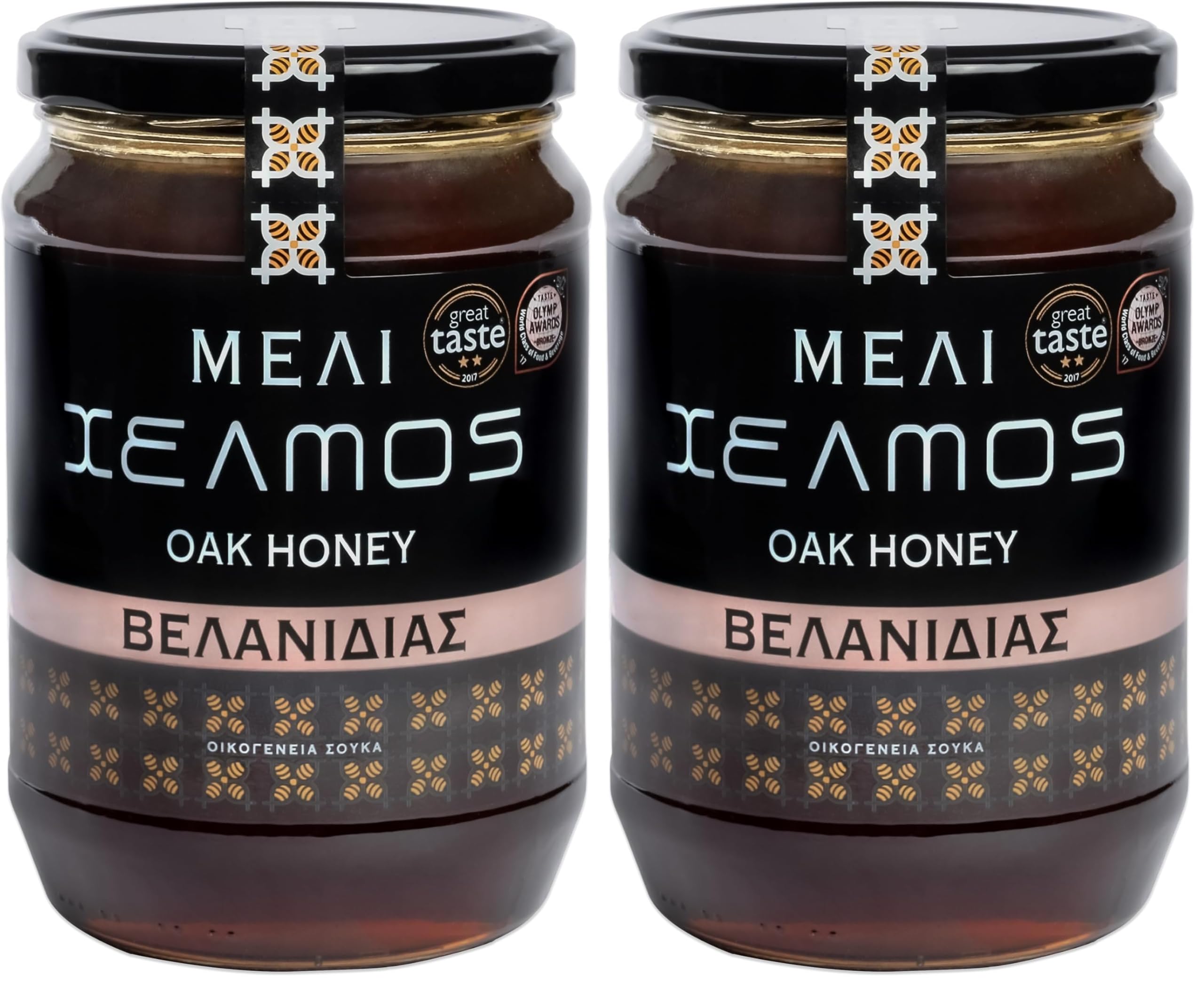 Helmos Miel de Roble Griega 950 g (Paquete de 2)