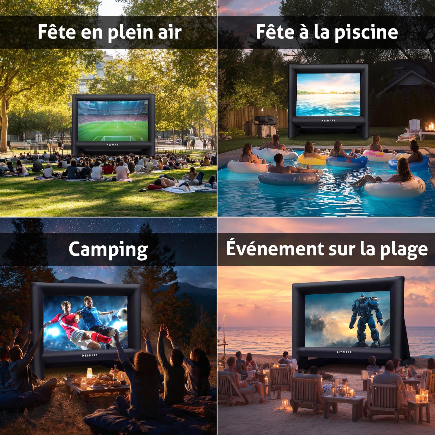 ESMART Public AIR 14 Écran Gonflable 323 cm (247 x 137cm 16:9)