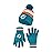 Ultra Game NFL Official Youth Super Soft Winter Beanie Knit Hat with Extra Warm Touch Screen Gloves, Miami Dolphins, Team Color 1, 1SIZE