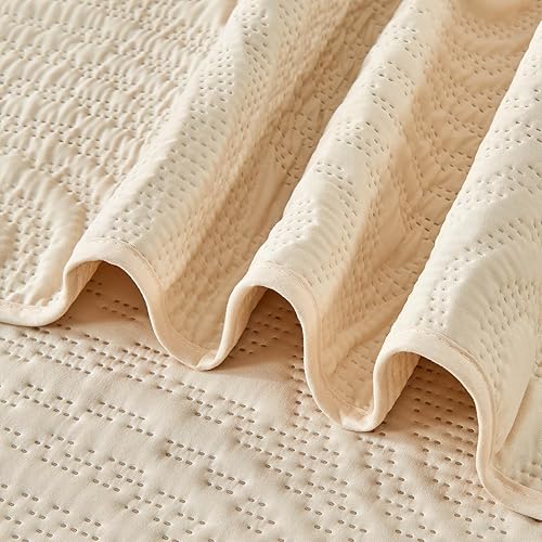 Miniatura 7 de Colchas extragrandes tamaño King de 128 x 120 pulgadas, juego de edredón ligero para cama extra alta, ancho King o Cal King, incluye 1 edredón y 2