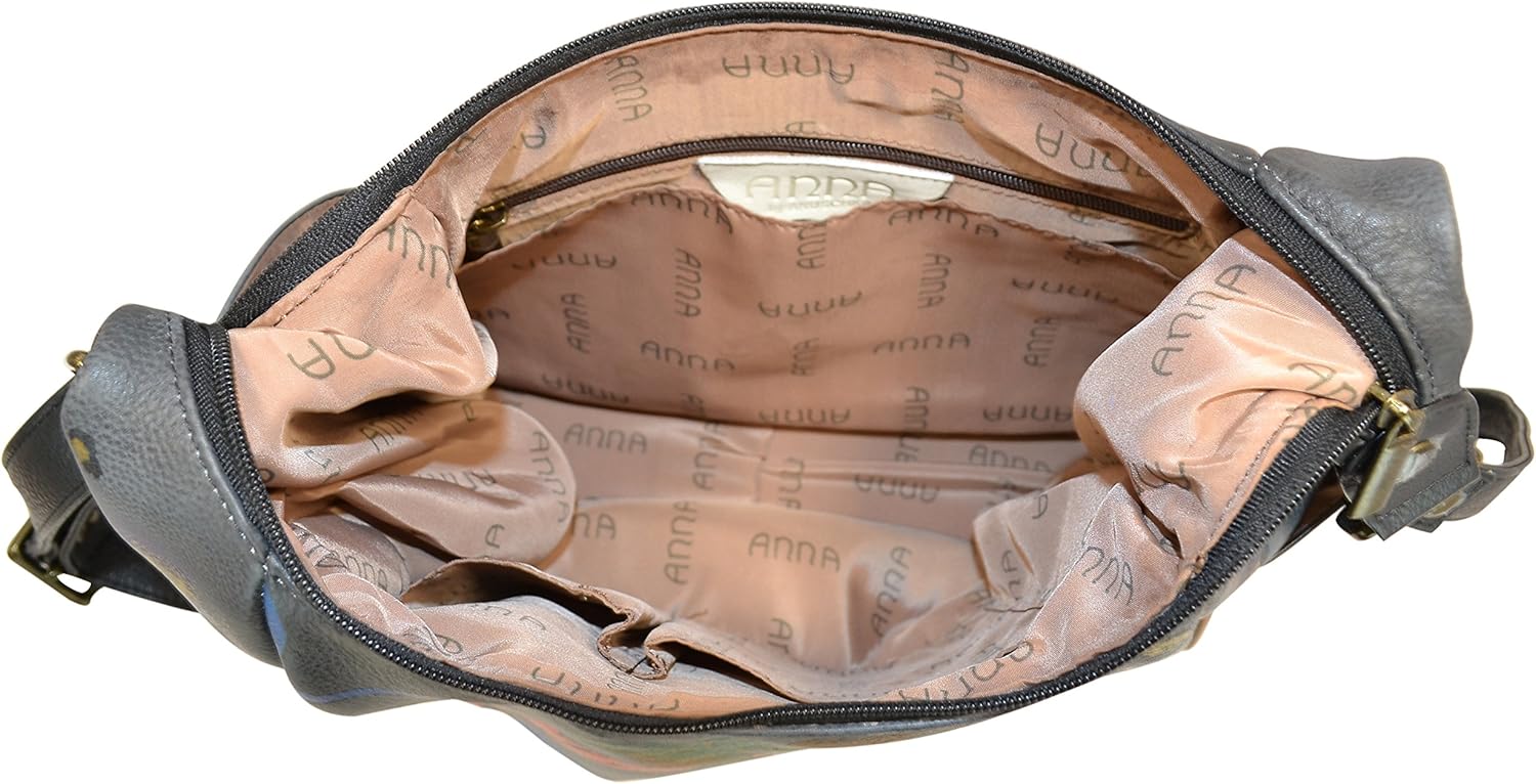 Anna By Anuschka Handpainted Large Multi Pocket Hobo - Image 3