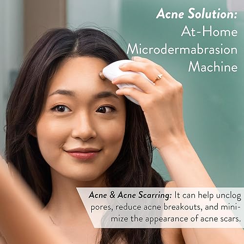 Miniatura 6 de Microderm GLO Máquina de microdermoabrasión de diamante y herramienta de succión - Kit clínico de microdermoabrasión para piel firme tonificada