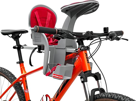 Weeride 98072E Silla Portabebé para Bicicleta, Unisex bebé, Gris, Talla Única