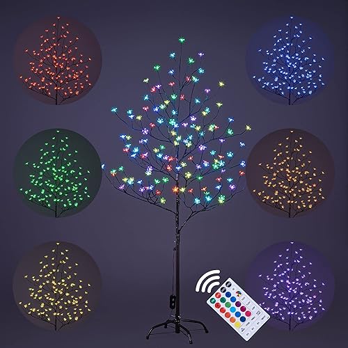 Miniatura 7 de Lightshare - Árbol de luces LED de 5 pies y 200 luces