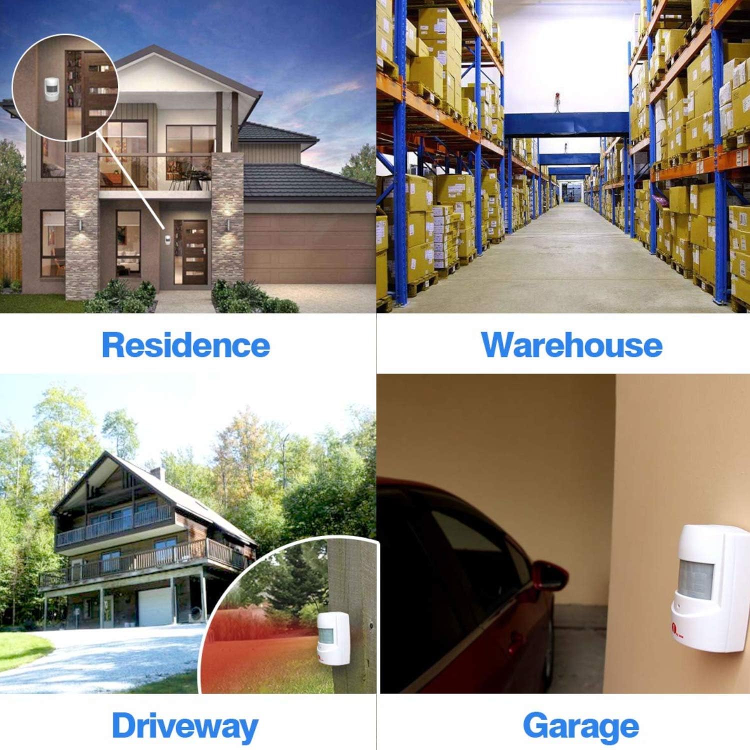 Application scenarios for ORNO MA-705: Residence, Warehouse, Driveway, Garage