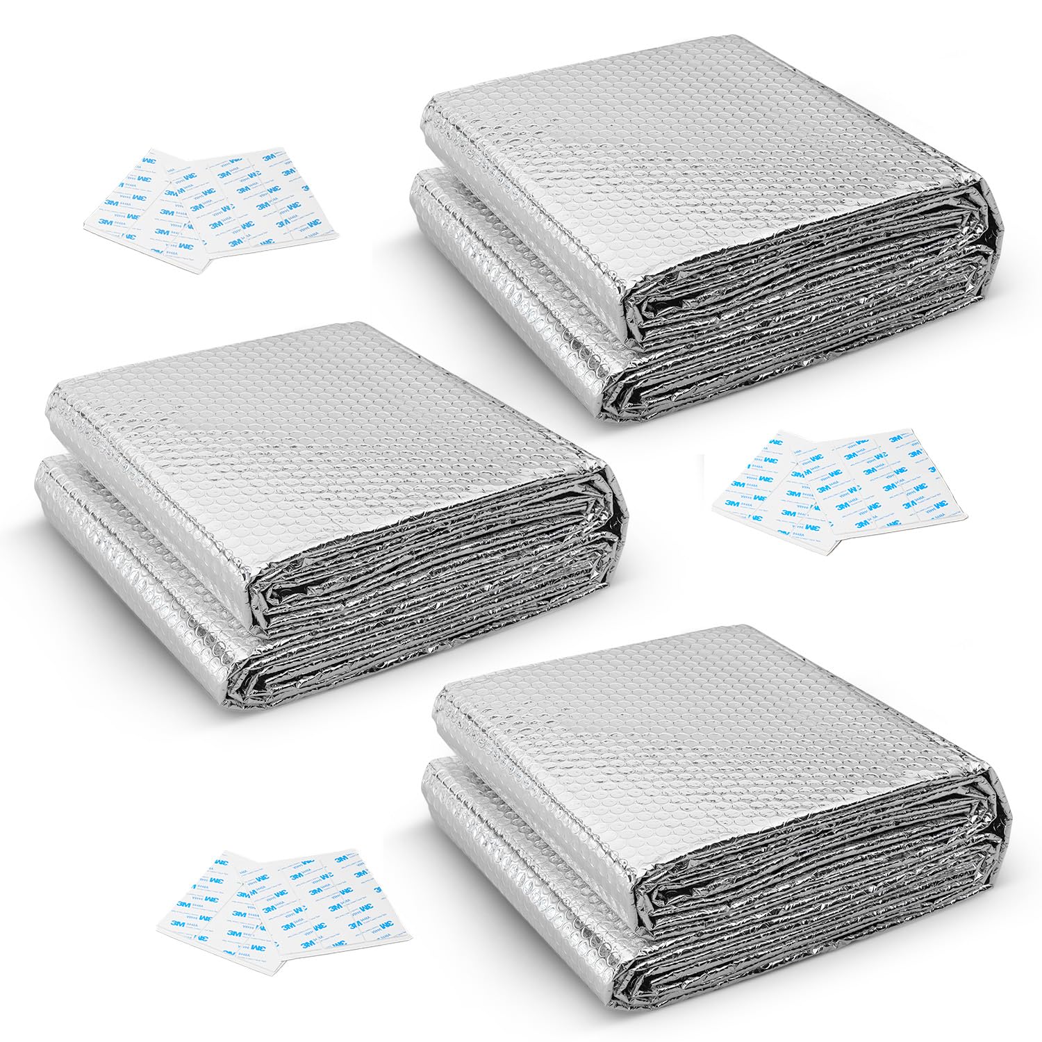 Flatro Silver Radiator Foil Reflector Roll (15M X 60Cm) | 3Mm Bubble Insulation Thick Aluminium Foil For Behind Radiators | Heat Reflecting Panels For Radiators To Save Energy | Comes With Sticky Pads
