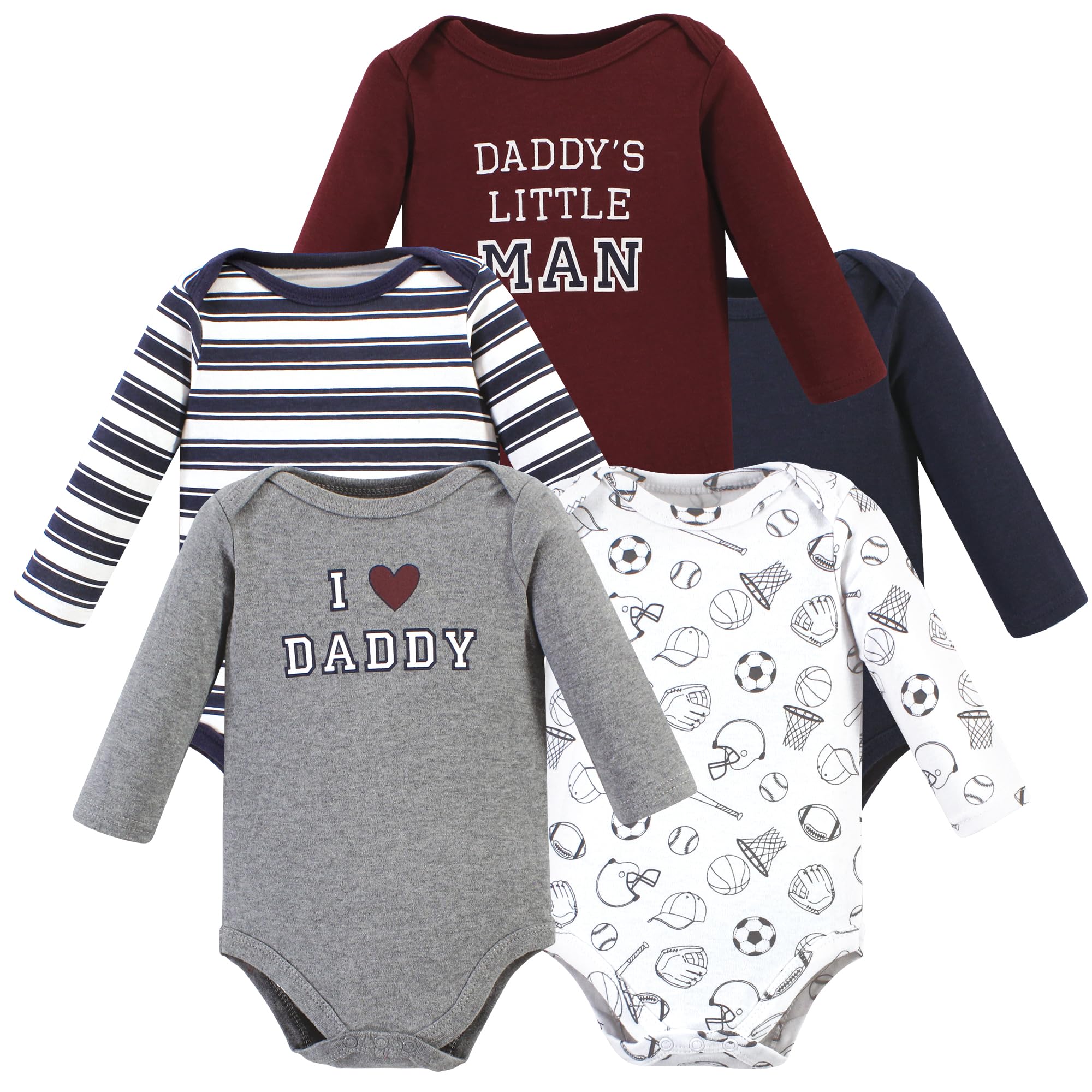 Hudson Baby 5pk Bodysuits