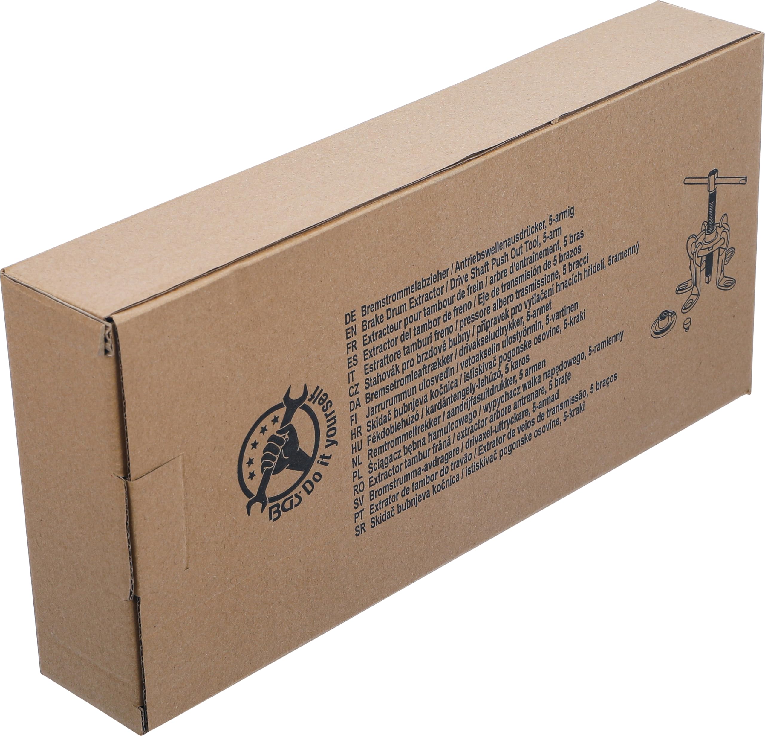 BGS Diy 7682 | Estrattore tamburi freno / pressore albero trasmissione, 5 bracci | universale
