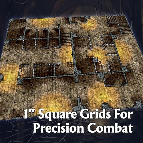 Miniatura 8 de Arcknight The Cobblestone City - Mapas de batalla para juegos de rol; 16 mapas modulares RPG en 8 páginas de doble cara, cuadrícula cuadrada de 1