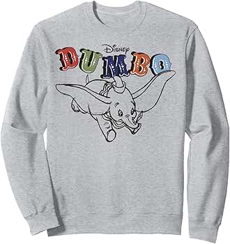 ダンボちゃん Amazon | ディズニー ダンボ スケッチロゴ トレーナー | トレーナー
