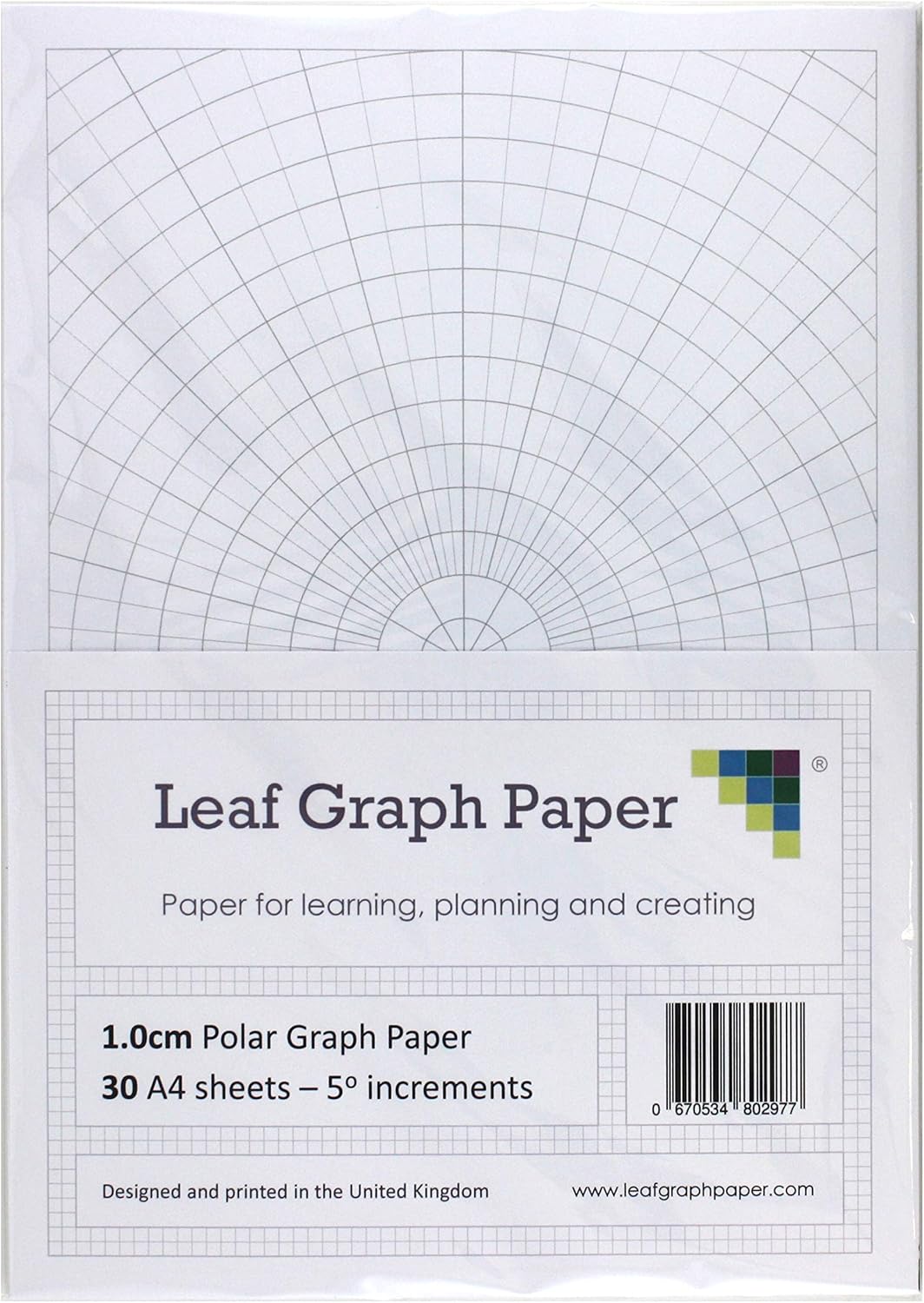 A4 Polar Graph Paper 5 Degree Increments 30 LooseLeaf Sheets Grey Grid Amazon.co.uk