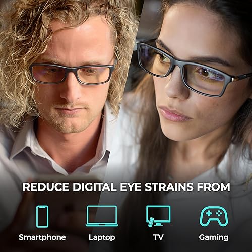 Miniatura 5 de Prospek Lentes de lectura de luz azul para hombres y mujeres, para uso en computadora, protección de luz azul, lente transparente de 0 a +3.0