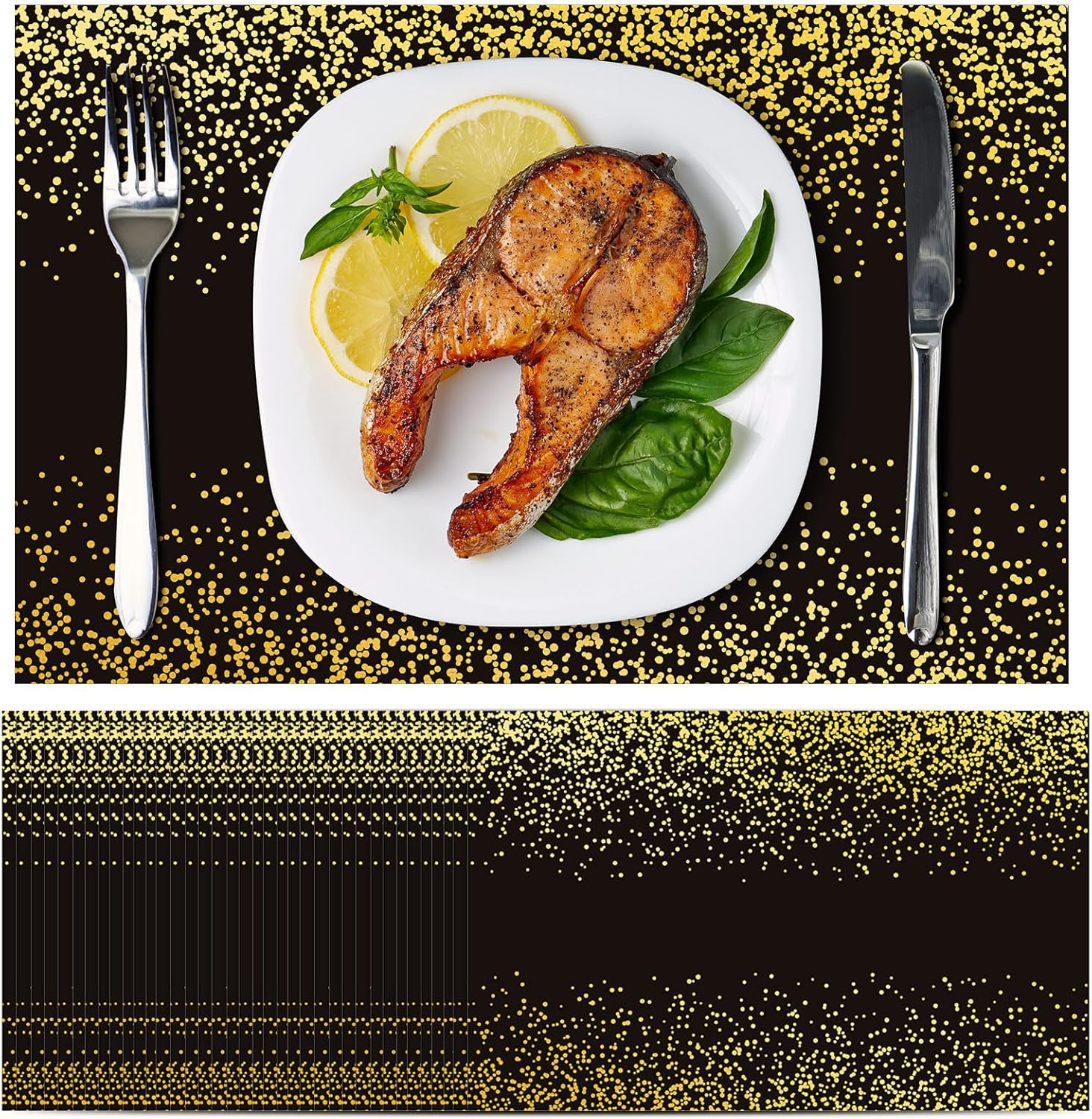 Lincia 100 Pcs Disposable Paper Placemats Bulk Buffalo