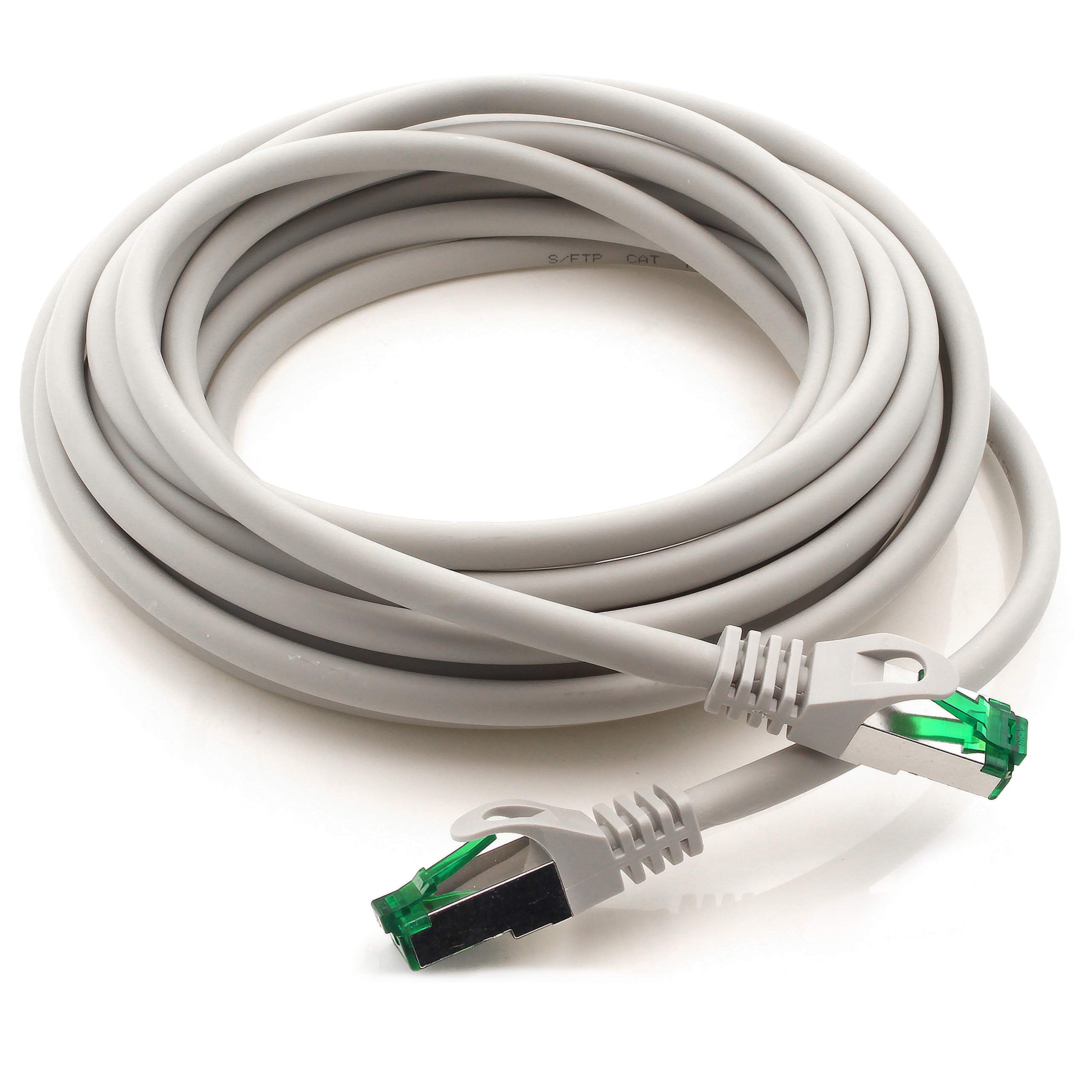 1aTTack.de kabel Ethernet cat.7, sieć LAN, 10 GBASE-T - 10 000 Mbps (Sftp Pimf) podwójnie ekranowany kabel przyłączeniowy RJ45, wtyczka cat.6a