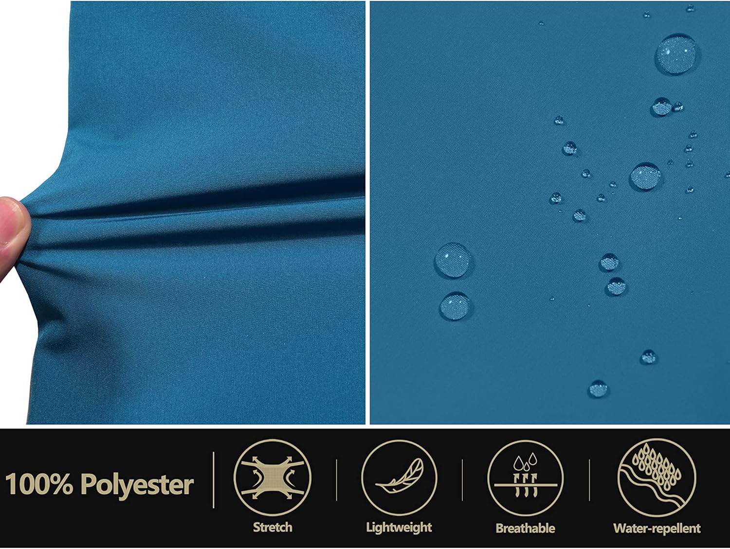 Little Donkey Andy Mens Rain Pants Waterproof Lightweight Breathable Rainproof Pants for Hiking Golf Fishing - Image 4