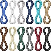 Boao 131 Yards Multicolor Beading Elastic Cord 1mm for Jewelry Making and Sewing Elastic Stretch Bead Cord for Sewing and Bracelets, Necklace, Jewelry Making, Journals(Dark Colors)