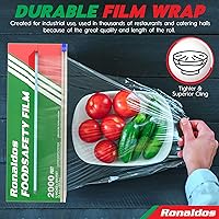 Vista 4 de Ronaldos - Película de seguridad alimentaria, envoltura de plástico de 12 pulgadas x 2000 pies, grado comercial, utilizada para la industria