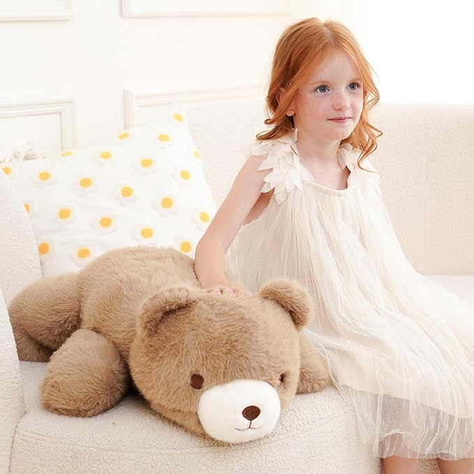 Oso de Peluche Ponderado 25 Pulgadas 4.5 Libras Marrón miniatura 5