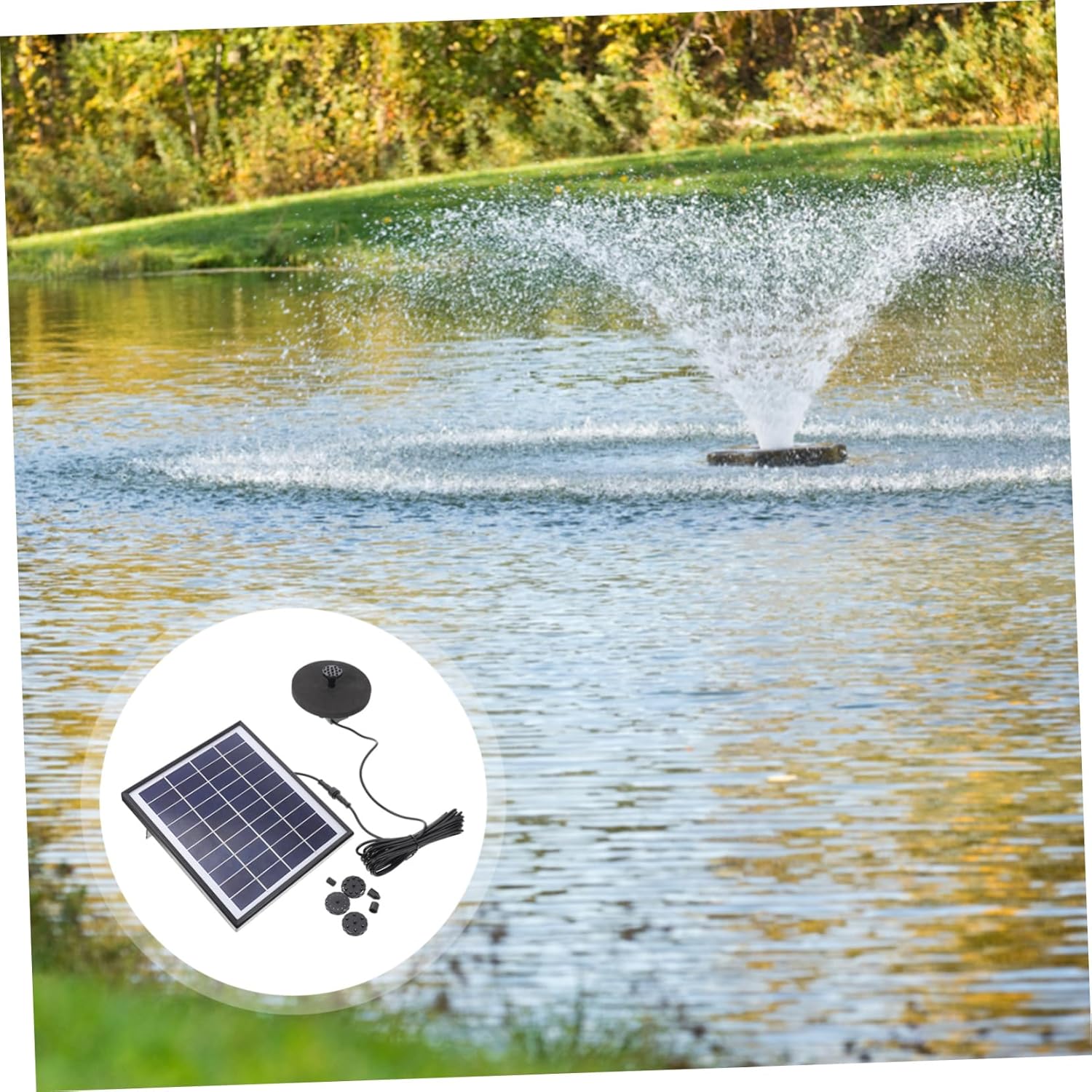 TOYANDONA H Solar Fountain Pump Solar Water Fountain Decorative Sprinkler for Garden