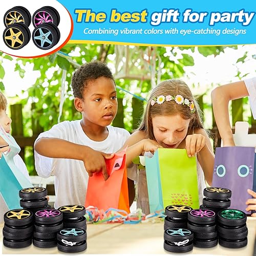 Vista 5 de 24 piezas de yoyos de rueda para niños, mini yoyos de plástico, regalos de fiesta de carreras para principiantes, adultos, adolescentes, recuerdos