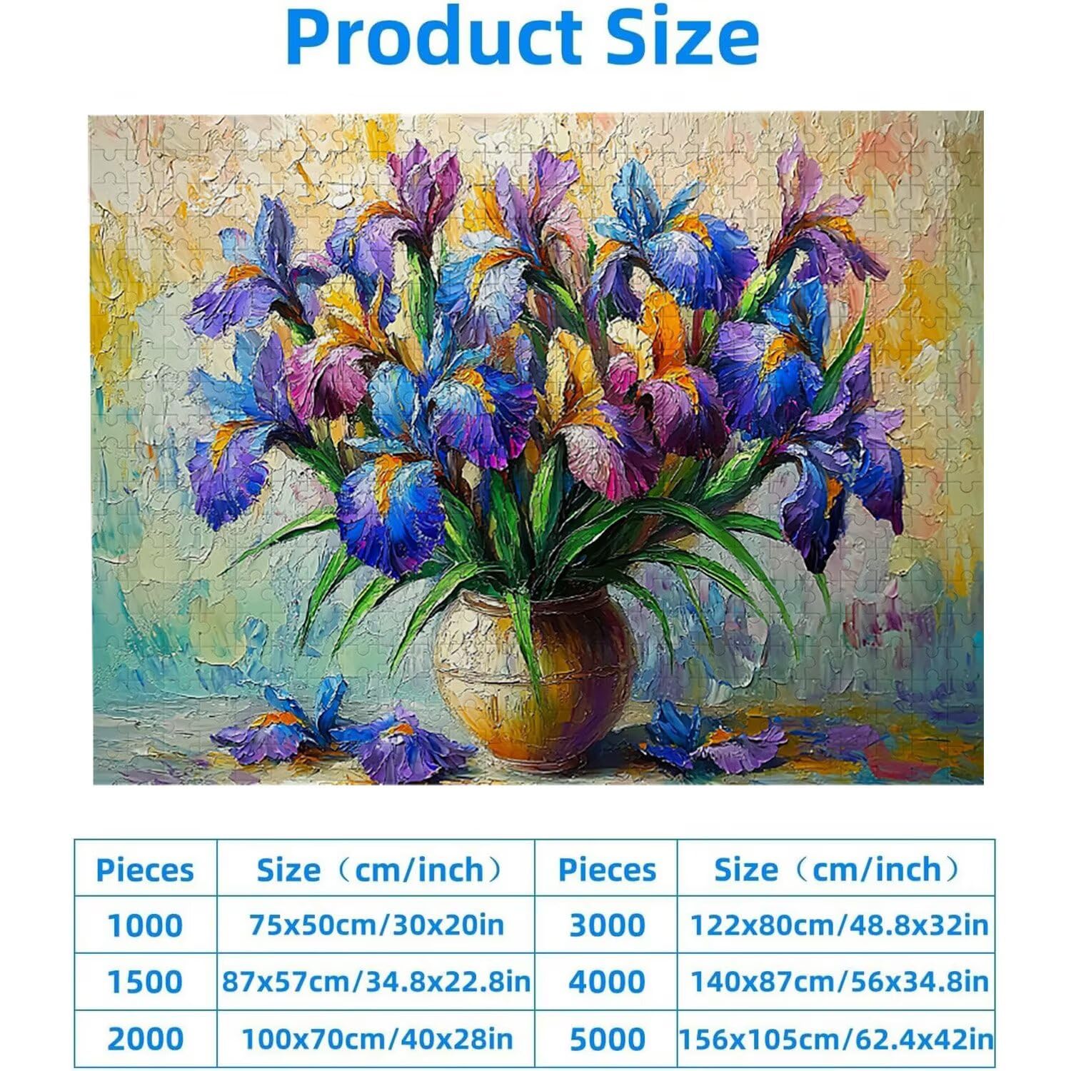 Puzzle 1500 elementów dla dorosłych puzzle dla dorosłych 1500 elementów puzzle wymagające i drażniące mózgi edukacja gra dla całości, prezenty dla mężczyzn, motyw puzzli: (Wazony kwiatowe) h-388