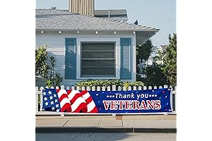 Large Thank You Veterans Porch Banner
