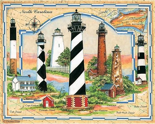 Miniatura 4 de Heritage Coastal Lights of North Carolina - Rompecabezas de 1000 piezas