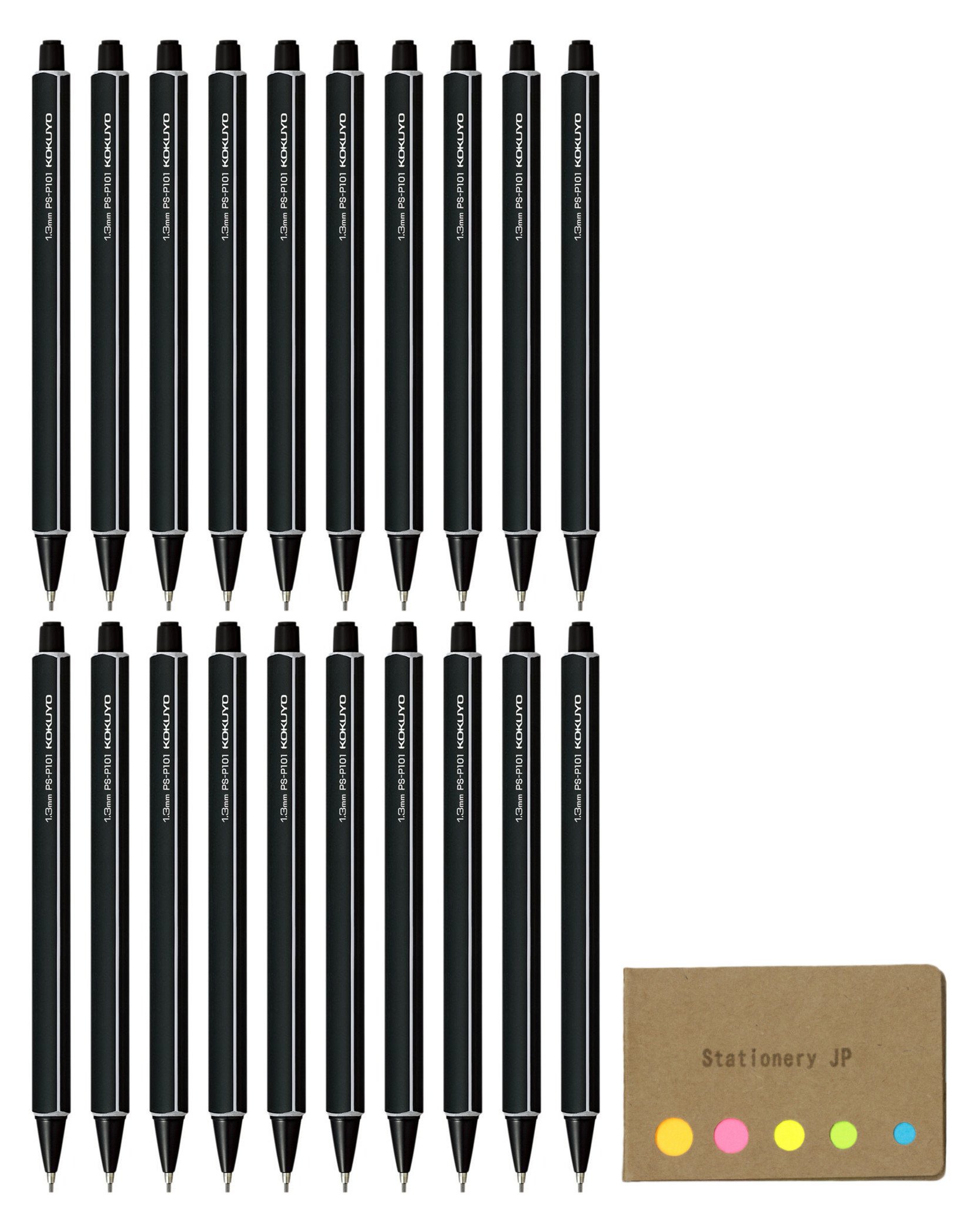 Enpitsu Note Book Buy Kokuyo Enpitsu Mechanical Pencil 1.3mm Black Body, 20-pack, Sticky ...