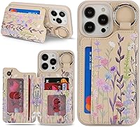 Vista 27 de Havaya Magsafe - Funda tipo cartera para iPhone 14 Pro Max, compatible con tarjetero para mujeres y hombres, 2 en 1, desmontable, magnética, a