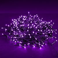 Vista 4 de Dazzle Bright - Guirnalda de luces para Halloween, 300 LED, 100 pies, 8 modos de iluminación, conectables, decoraciones para carnaval, jardín