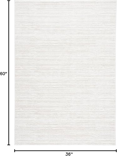 Vista 781 de SAFAVIEH Vision Collection VSN606F - Tapete de 6 pies x 9 pies, crema, moderno, ombré, no desprende pelo, fácil cuidado, para zonas de alto tráfico