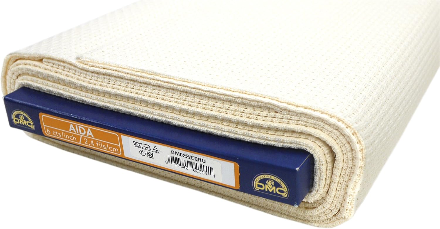 DMC Aida / roll type 6 count (24 eyes) 110cm width x 5M DM022 ECRU (japan import) by Dee MC