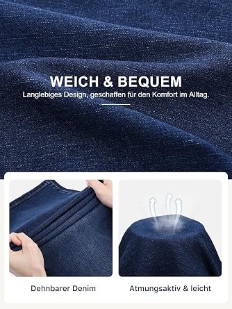 Jeans DamenHigh Waist Straight Fit Jeanshose