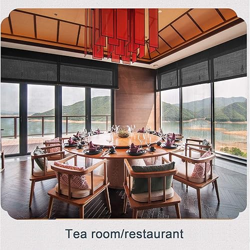 Miniatura 4 de Persianas enrollables para pantalla de privacidad (21.7 x 78.7in), color negro