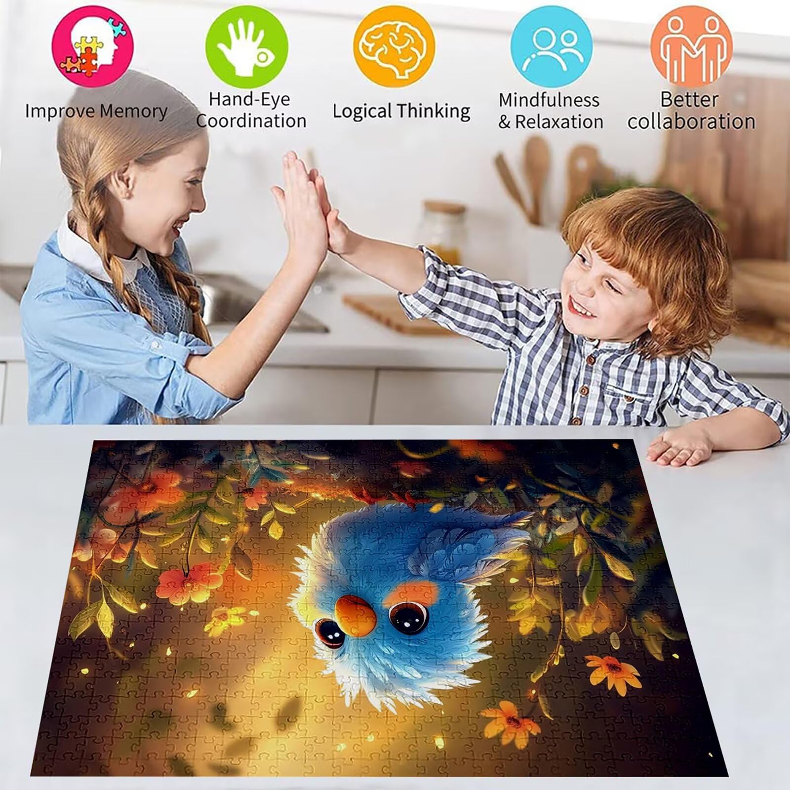 Puzzle 4000 sztuk zwierzę puzzle dla dorosłych kwiaty 141 x 87 cm unikalne rzemiosło klasyczne 3D drewniana układanka do rodzinnych gier biznesowych, układanka zrób to sam do dekoracji ścian domu