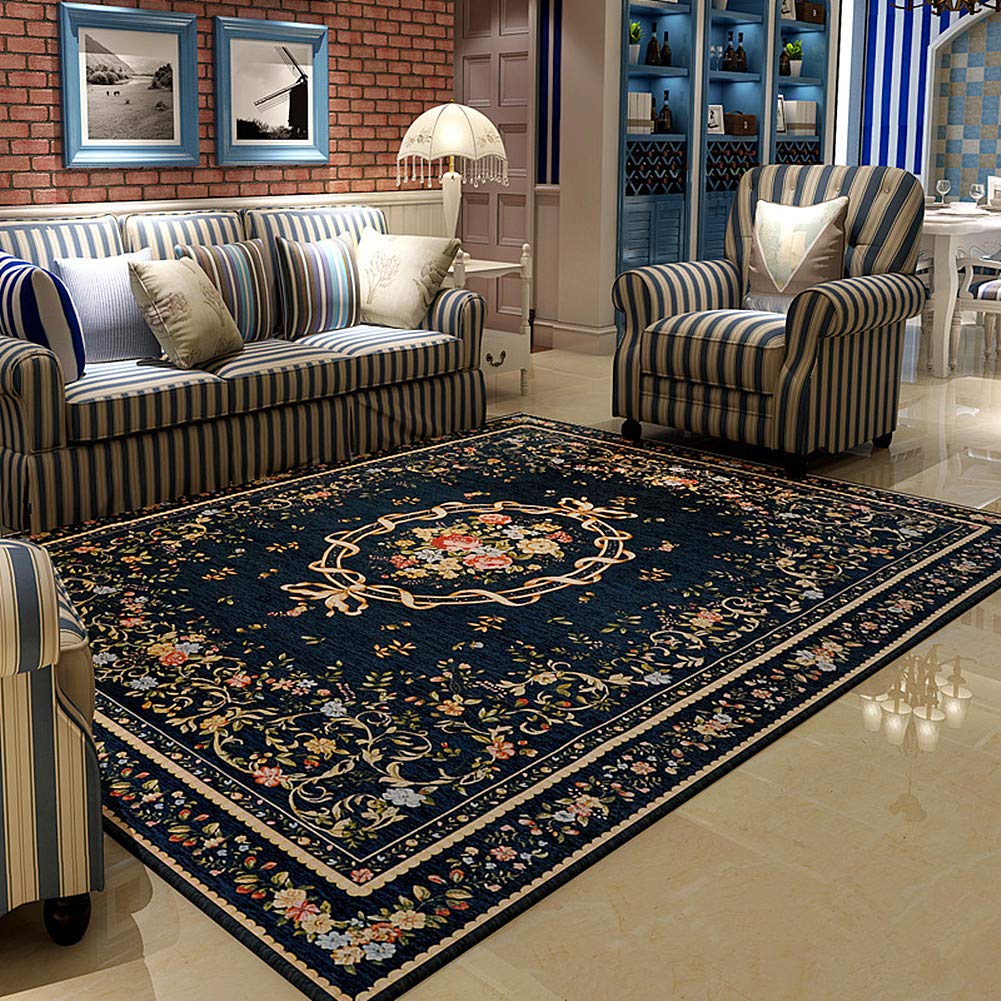 ＊フラー・デラクールさま専用 Vintage rug 07＊ Amazon.com: UKELER Elegant Traditional Accent Floral Floor Rugs