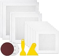 BatesChoice Drywall Repair Kit 16pcs - Aluminum Wall Patch Kit with Sandpaper & Scrapers for Easy Hole Repairs