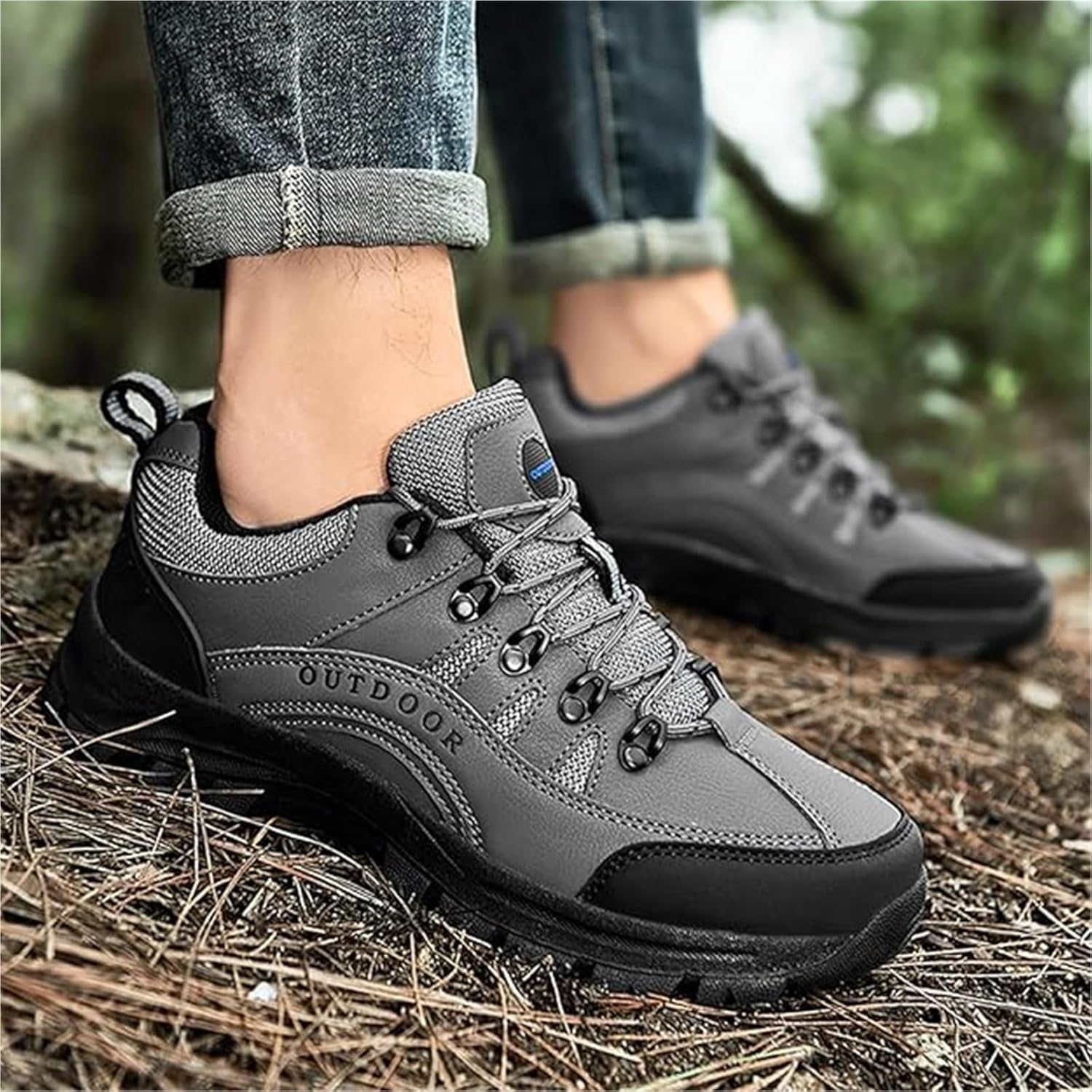 [SYT-MD] 男性用ハイキングシューズ、軽量で アウトドアトレッキング＆トレイルスニーカー、滑り止めの快適さ