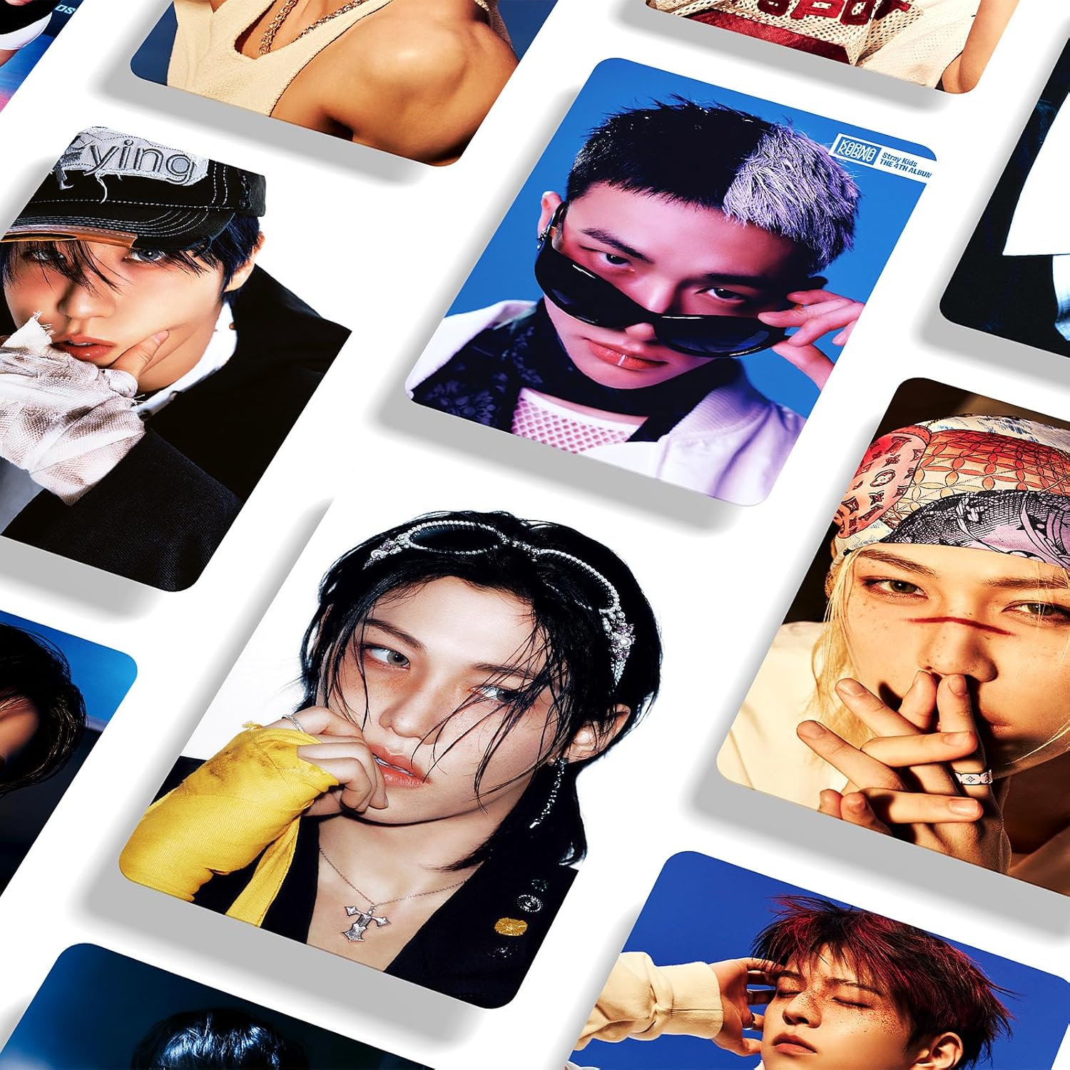 Karma Album Photocards 127PCS Karma Photo Card Set The 4th Album Merch Boys and Girls Card Set 55 PCS Photocard and 72 PCS Stickers Gift for Stay