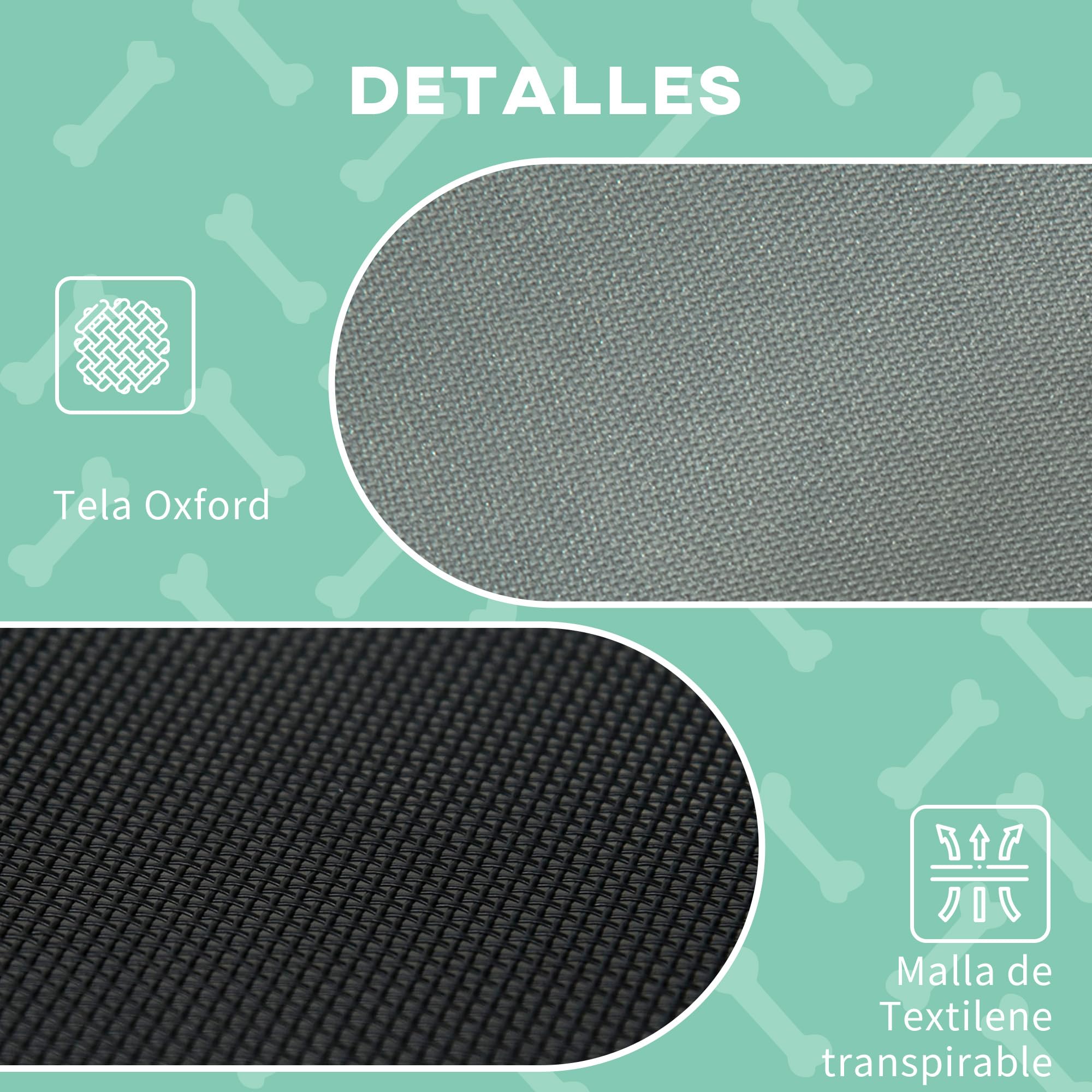 Pawhut Cama para Mascotas con Carpa Impermeable para Perro Gato Dormir en el Exterior Terraza Jardín (M: 76 x 61 x 76cm (LxAnxAl))