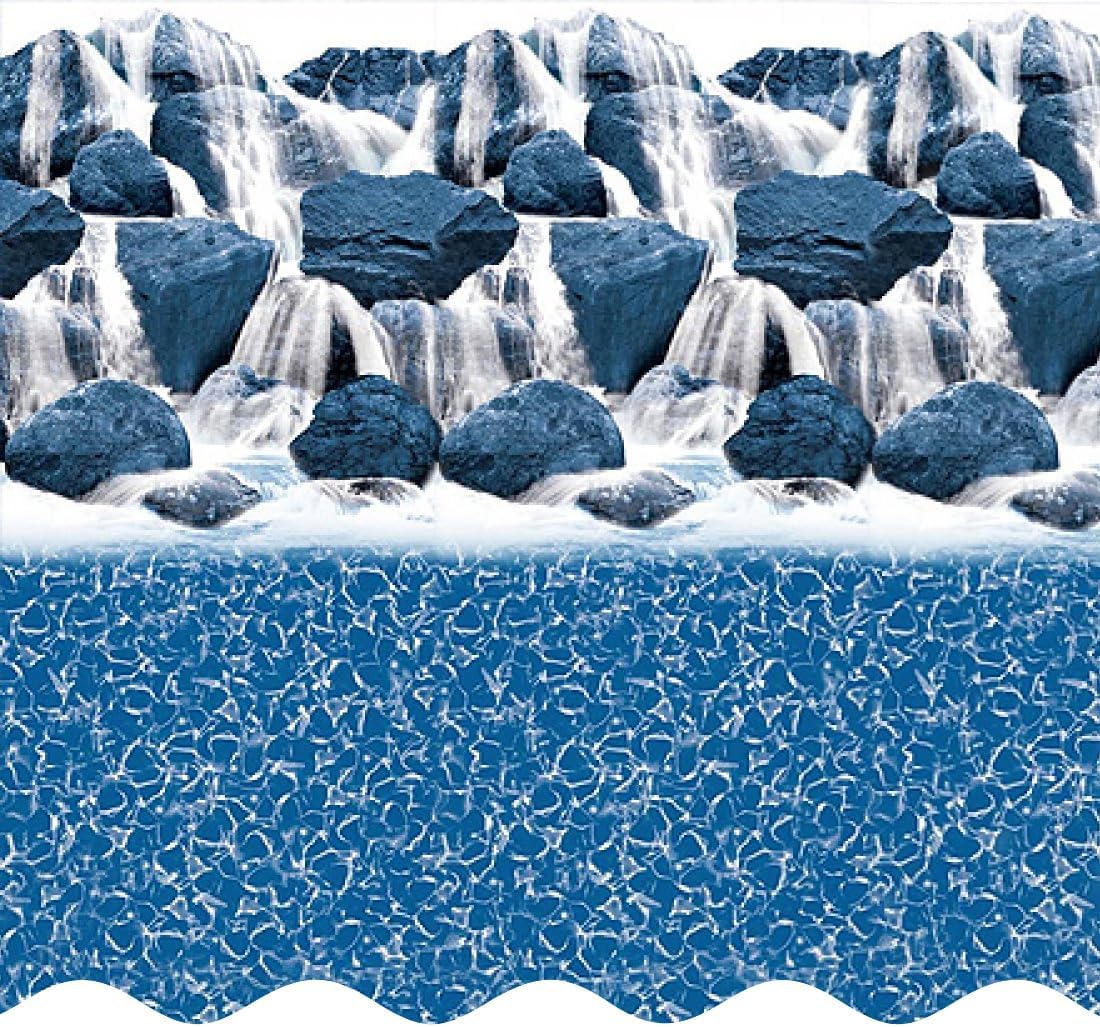 Smartline 12 ft Round Swimming Pool Liner | Solid Blue | Overlap Style | 48-52 Inch Wall Height | 30 Gauge Heavy Duty Virgin Vinyl | Designed for Steel Sided Above Ground Pools