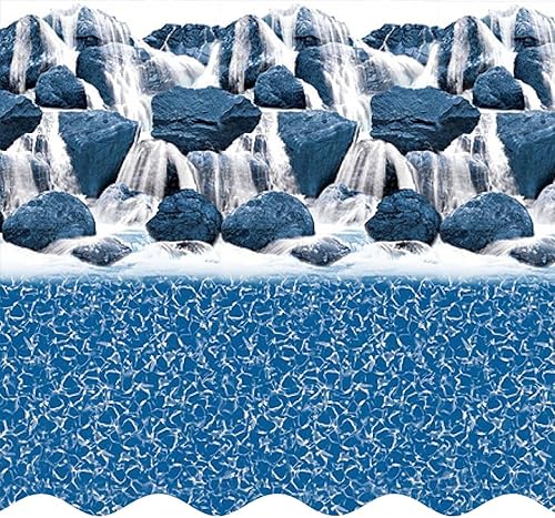 Smartline - Revestimiento redondo estilo superpuesto de diversos grosores vinilo virgen diseñado para albercas sobre el suelo con valla de acero